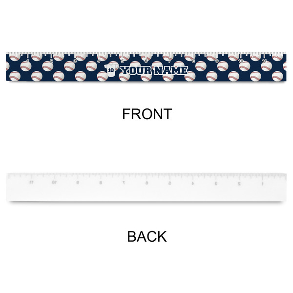Baseball Jersey Plastic Ruler - 12" - APPROVAL