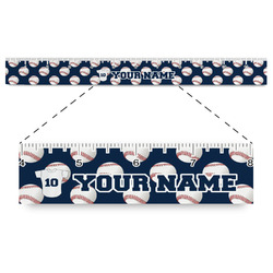 Baseball Jersey Plastic Ruler - 12" (Personalized)