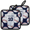 Baseball Jersey Pot Holders - Set of 2 MAIN