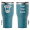 Baseball Jersey RTIC Tumbler - Dark Teal - Double Sided - Front & Back