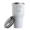 Baseball Jersey RTIC Tumbler -  White (with Lid)