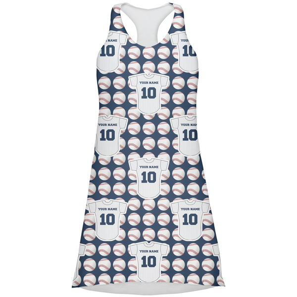 Custom Baseball Jersey Racerback Dress - Large (Personalized)