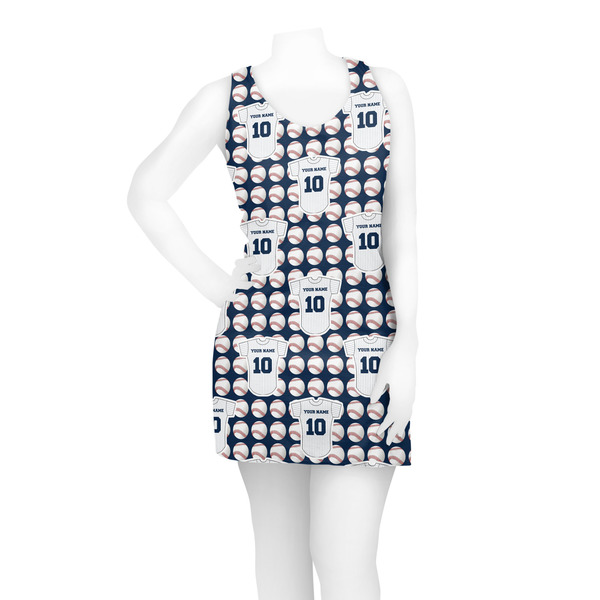 Baseball Jersey Racerback Dress - On Model - Front
