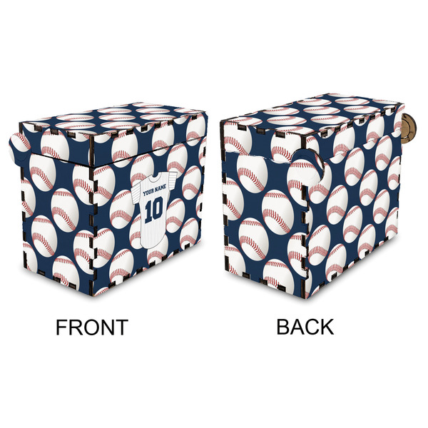 Baseball Jersey Recipe Box - Full Color - Approval