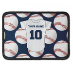 Baseball Jersey Iron On Rectangle Patch w/ Name and Number