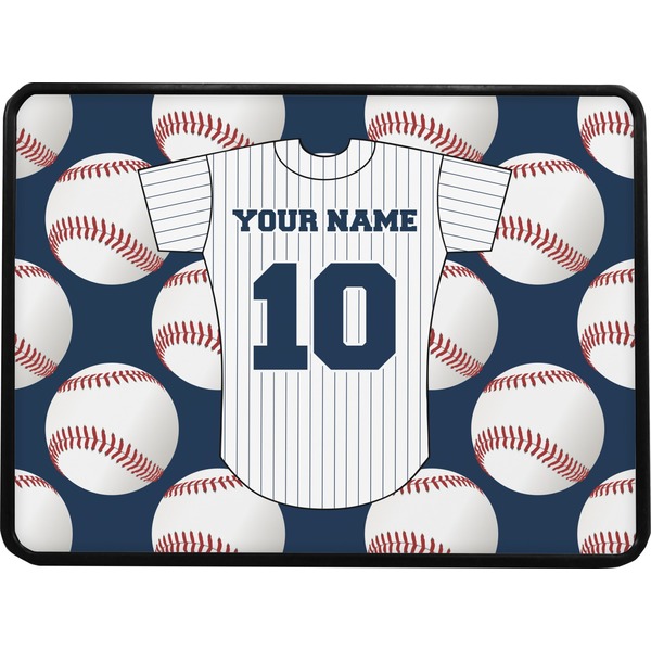 Baseball Jersey Rectangular Car Hitch Cover w/ FRP Insert (Select Size)