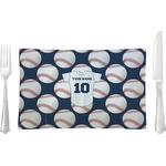 Baseball Jersey Rectangular Glass Lunch / Dinner Plate - Single or Set (Personalized)
