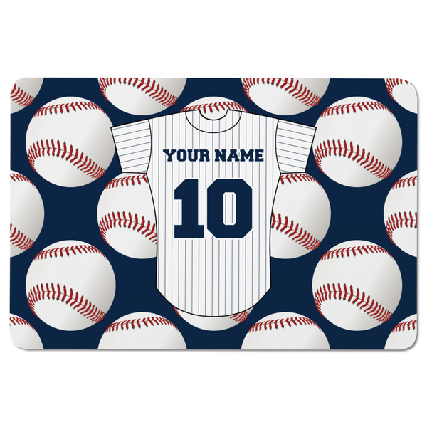 Baseball Jersey Rectangular Fridge Magnet - FRONT