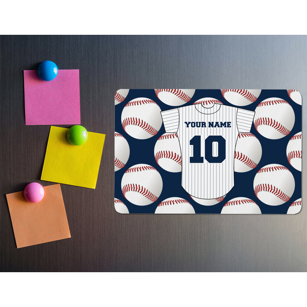 Baseball Jersey Rectangular Fridge Magnet - LIFESTYLE