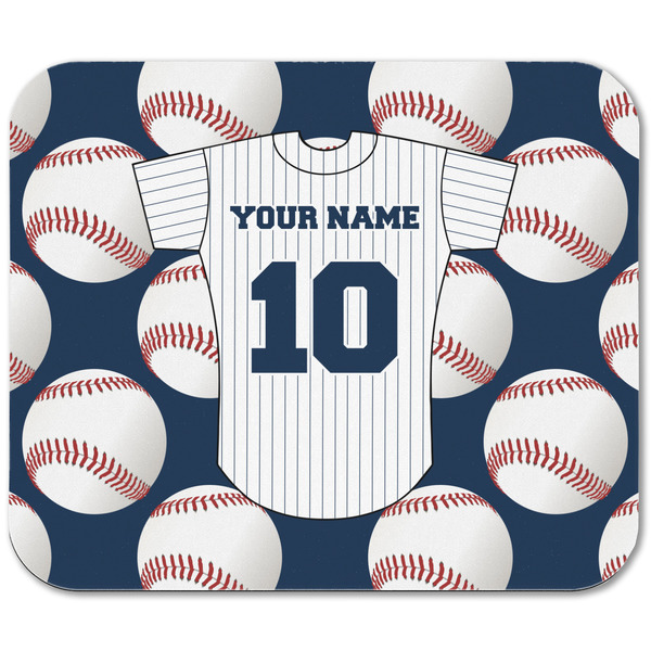 Baseball Jersey Rectangular Mouse Pad - APPROVAL