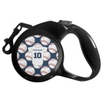 Baseball Jersey Retractable Dog Leash - Medium (Personalized)