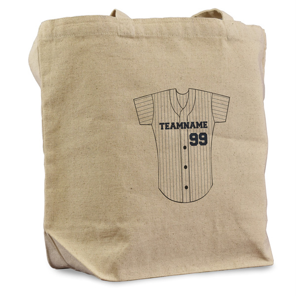 Custom Baseball Jersey Reusable Cotton Grocery Bag - Single (Personalized)