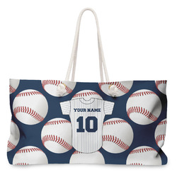 Baseball Jersey Large Tote Bag with Rope Handles (Personalized)