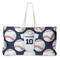 Baseball Jersey Large Tote Bag with Rope Handles (Personalized)