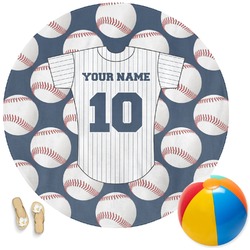 Baseball Jersey Round Beach Towel (Personalized)