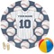 Baseball Jersey Round Beach Towel (Personalized)