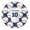 Baseball Jersey Round Decal - Medium (Personalized)