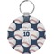 Baseball Jersey Round Plastic Keychain (Personalized)