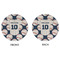 Baseball Jersey Round Linen Placemats - APPROVAL (double sided)
