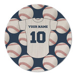 Baseball Jersey Round Linen Placemat (Personalized)