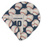 Baseball Jersey Round Linen Placemats - MAIN (Double-Sided)