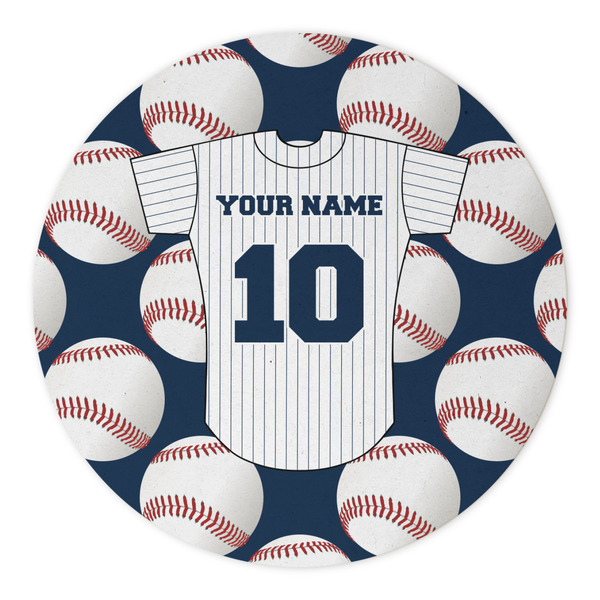 Baseball Jersey Round Paper Coaster - Approval