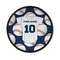 Baseball Jersey Iron On Round Patch w/ Name and Number