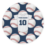 Baseball Jersey Round Stone Trivet (Personalized)