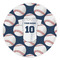 Baseball Jersey Round Stone Trivet (Personalized)