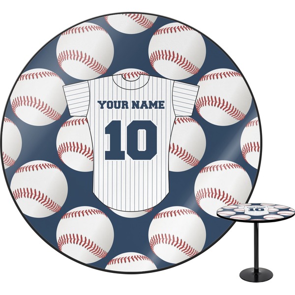 Custom Baseball Jersey Round Table - 30" (Personalized)