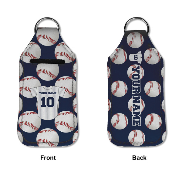 Baseball Jersey Sanitizer Holder Keychain - Large APPROVAL (Flat)