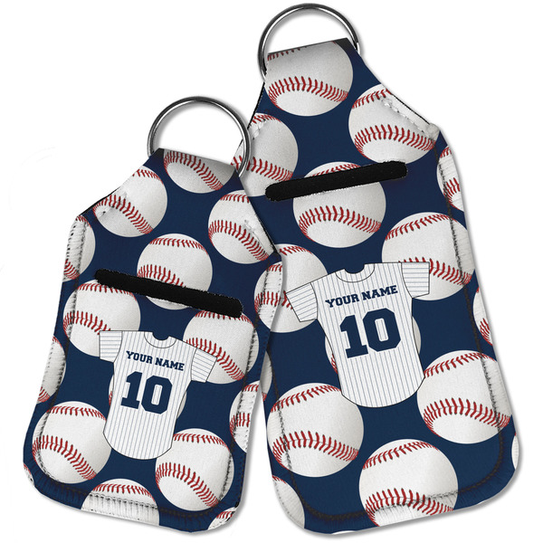Baseball Jersey Sanitizer Holder Keychain - Parent Main