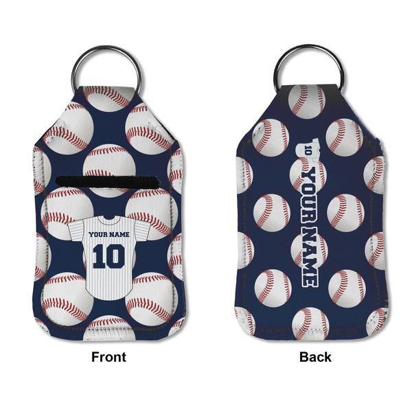 Baseball Jersey Sanitizer Holder Keychain - Small APPROVAL (Flat)
