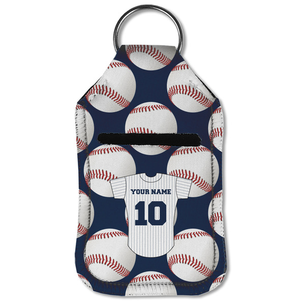 Baseball Jersey Sanitizer Holder Keychain - Small (Front Flat)