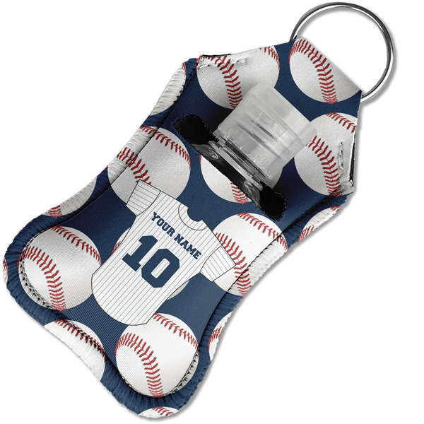 Baseball Jersey Sanitizer Holder Keychain - Small in Case