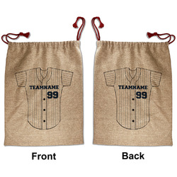 Baseball Jersey Santa Sack - Front & Back (Personalized)