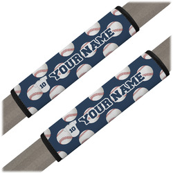Baseball Jersey Seat Belt Covers (Set of 2) (Personalized)