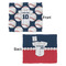 Baseball Jersey Security Blanket - Front & Back View