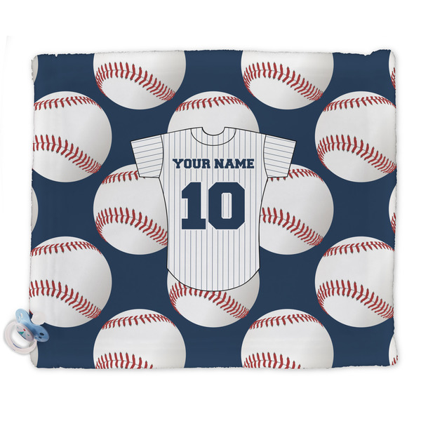 Custom Baseball Jersey Security Blanket - Single Sided (Personalized)