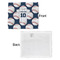 Baseball Jersey Security Blanket - Front & White Back View