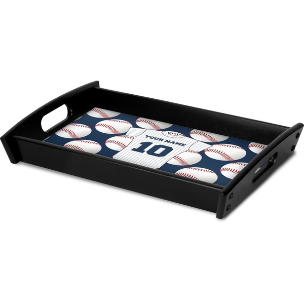 Baseball Jersey Serving Tray Black - Corner