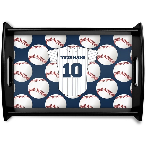 Custom Baseball Jersey Wooden Tray (Personalized)