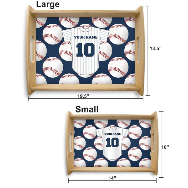 Baseball Jersey Serving Tray Wood Sizes