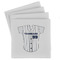 Baseball Jersey Absorbent Stone Coasters - Set of 4 (Personalized)