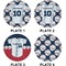 Baseball Jersey Set of Lunch / Dinner Plates (Approval)