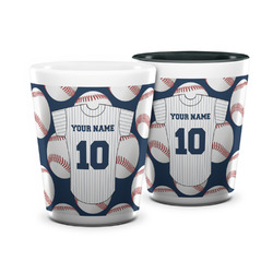 Baseball Jersey Ceramic Shot Glass - 1.5 oz (Personalized)