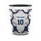 Baseball Jersey Ceramic Shot Glass - 1.5 oz - Two Tone - Set of 4 (Personalized)
