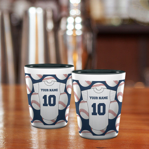 Baseball Jersey Shot Glass - Two Tone - LIFESTYLE