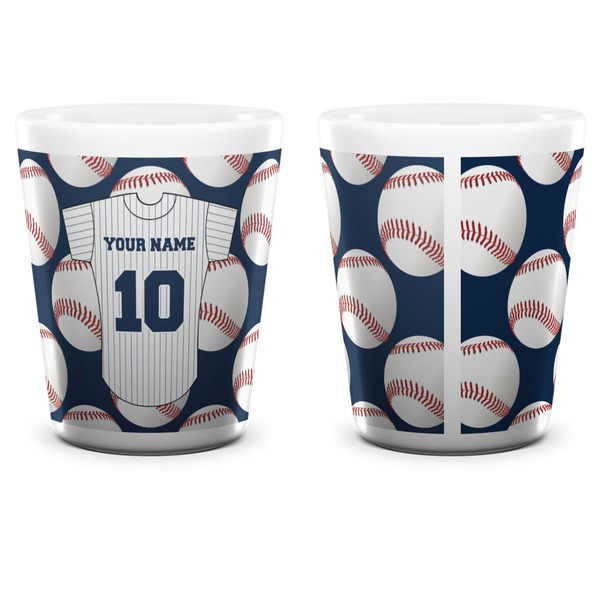 Baseball Jersey Shot Glass - White - APPROVAL