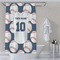 Baseball Jersey Shower Curtain Lifestyle